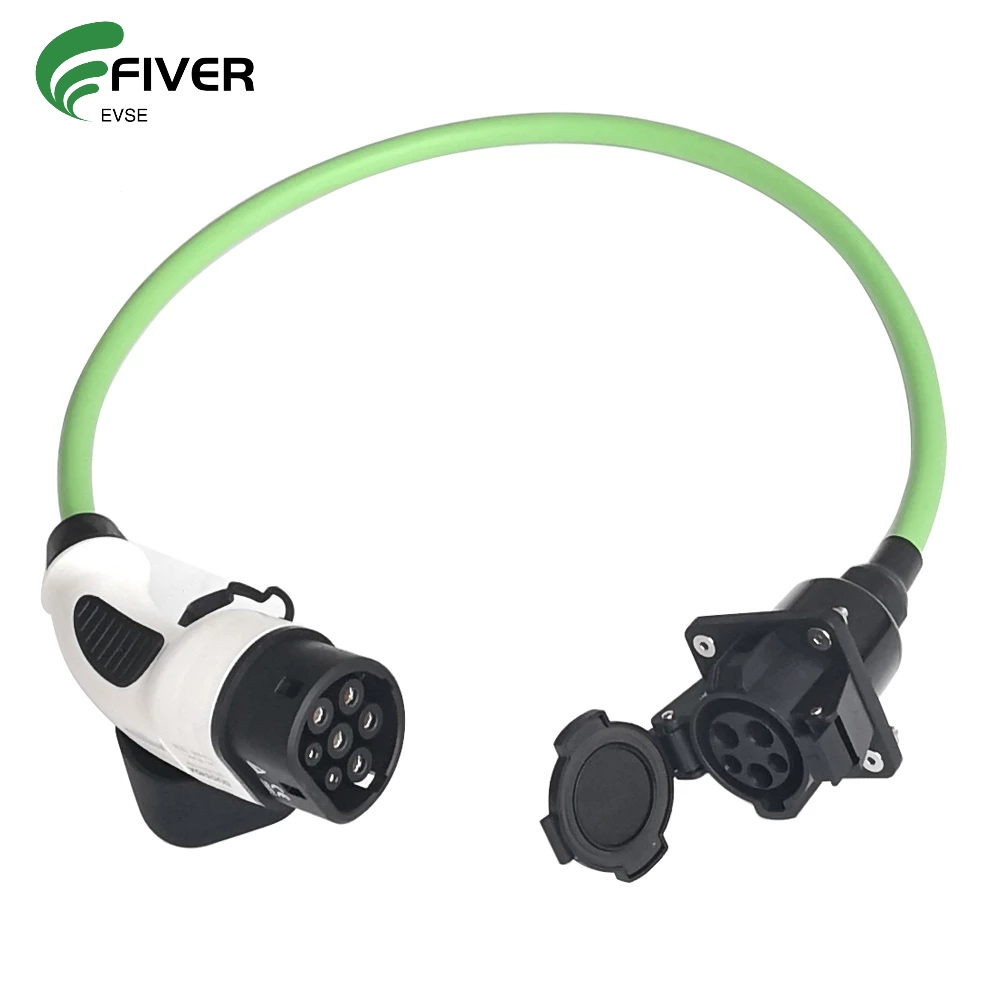 EU to US Adapter Electric Vehicle Car EV Charger Connector Type 2 To Type 1