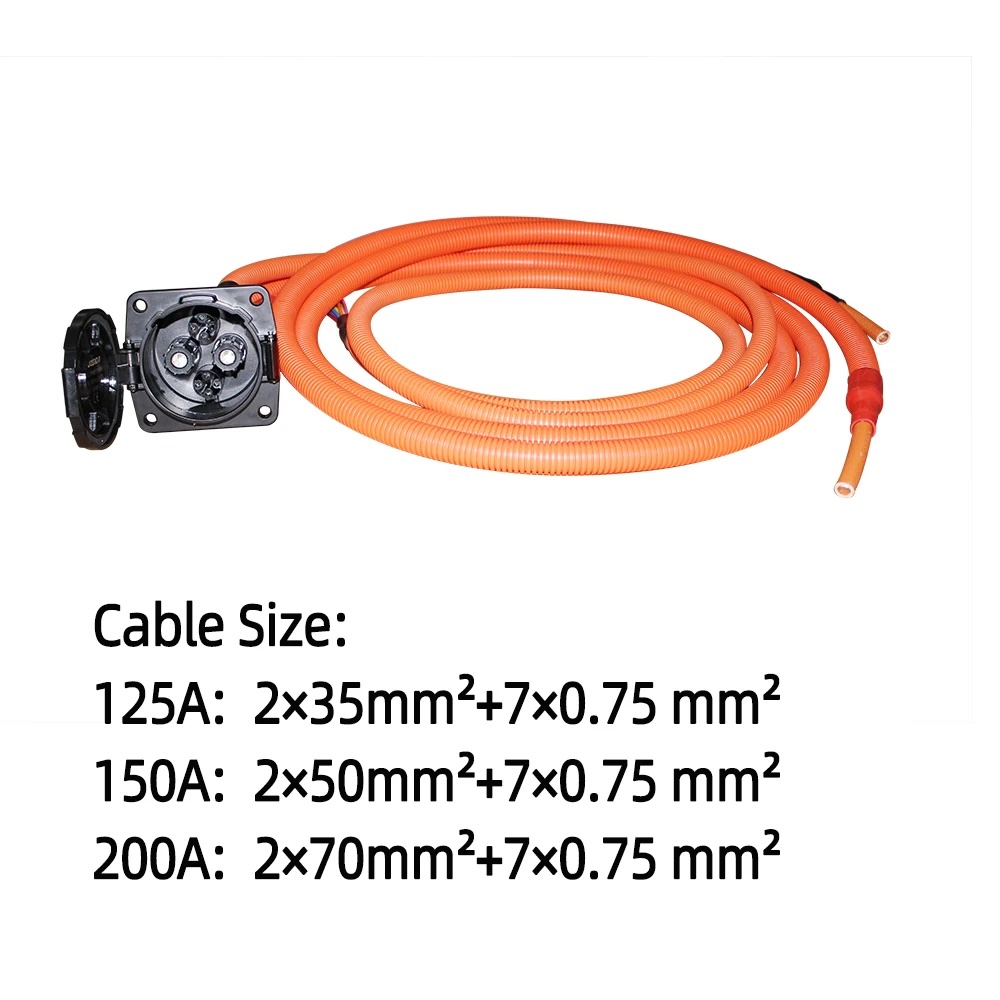 Wire Guage for the 125A 150A and 200A CHAdeMO Charging Ports